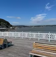 Image of a pier view and blue space